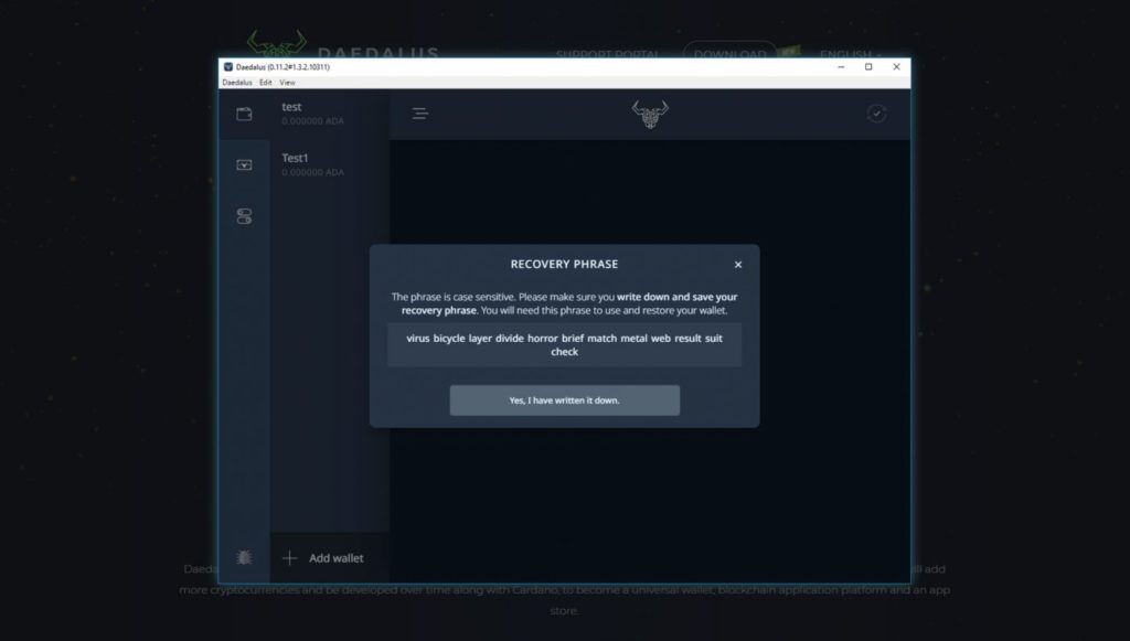 DAEDALUS WALLET: Скачать кошелек и блокчейн Cardano ADA