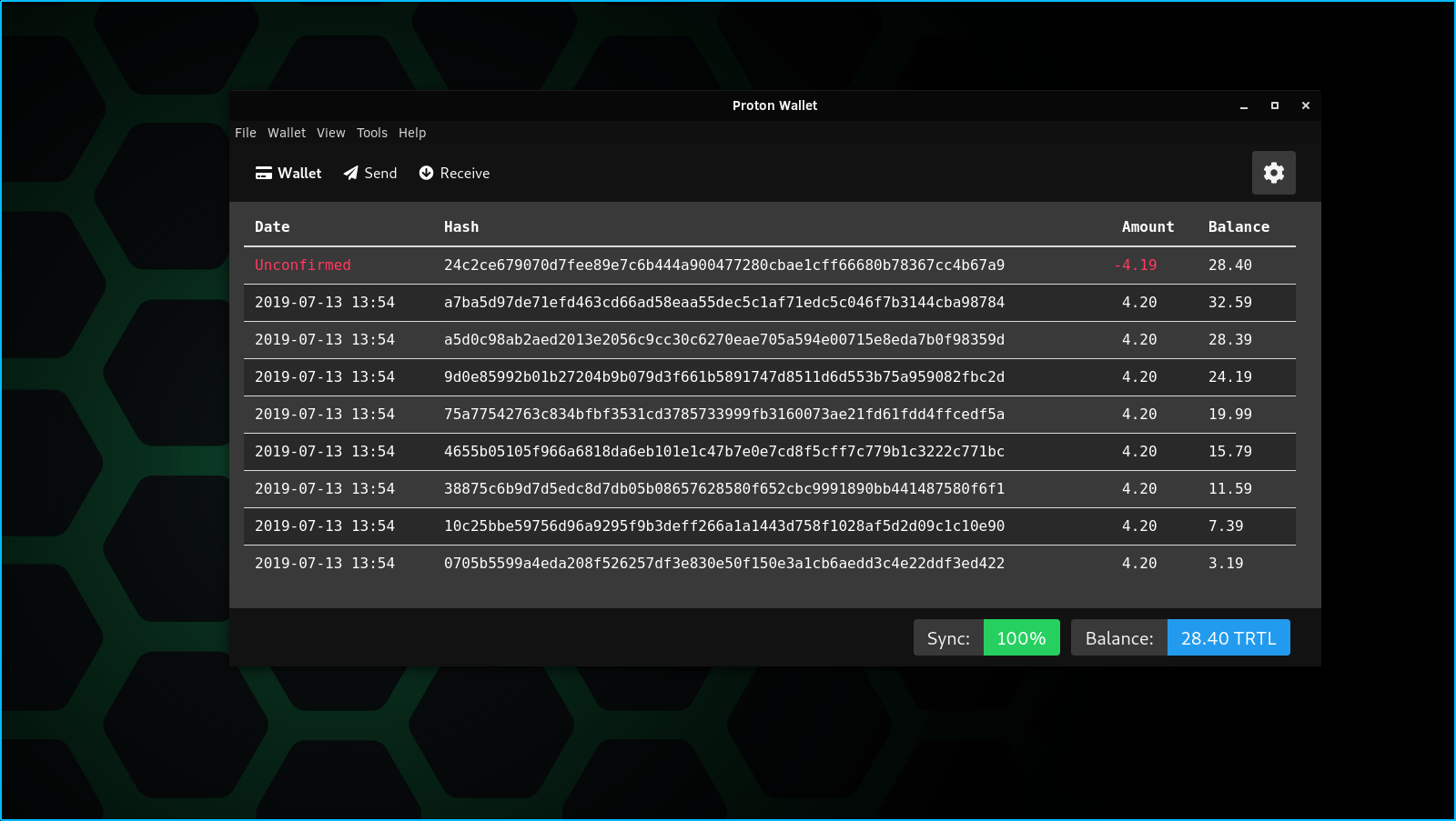 Turtlecoin Proton Wallet. Features, characteristics and setup of the TRTL wallet